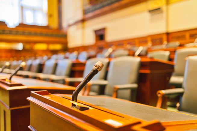 Un'aula del Senato Banchi al senato