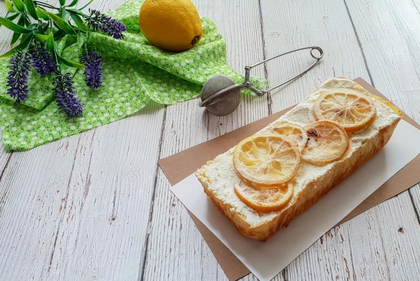 Torta al limone Plumcake con crema