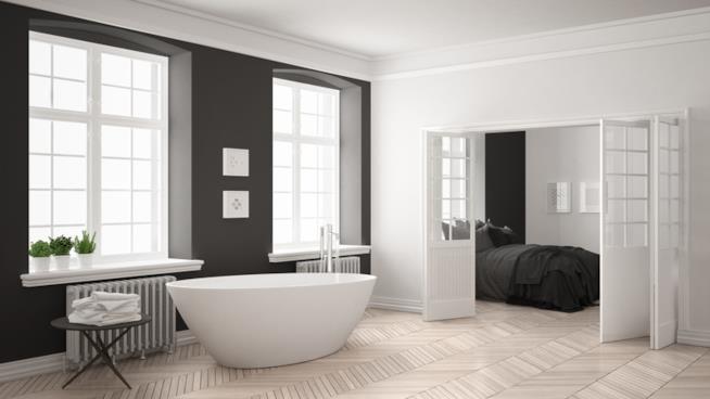 Come far durare a lungo un pavimento in parquet in bagno e in cucina Bagno con parquet