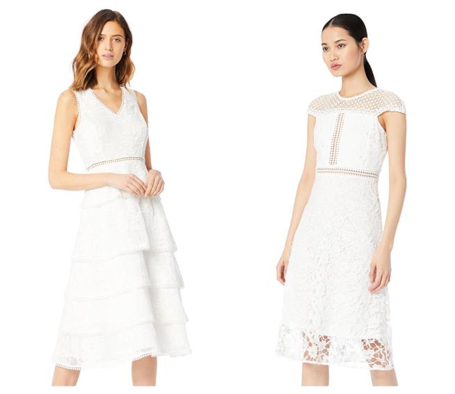 Abiti corti in pizzo di moda per l'estate 2018 In pizzo e dalla linea corta, gli abiti da sposa di tendenza per l'estate 2018
