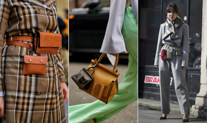 Borse primavera 2019 Collage di borse negli street style fashion