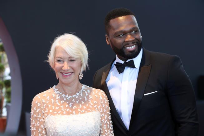 50 Cent e l'ammirazione per il fascino di Helen Mirren Primo piano di Helen Mirren e 50 Cent