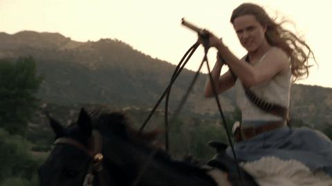 Westworld, serie TV della HBO Dolores in una scena di Westworld