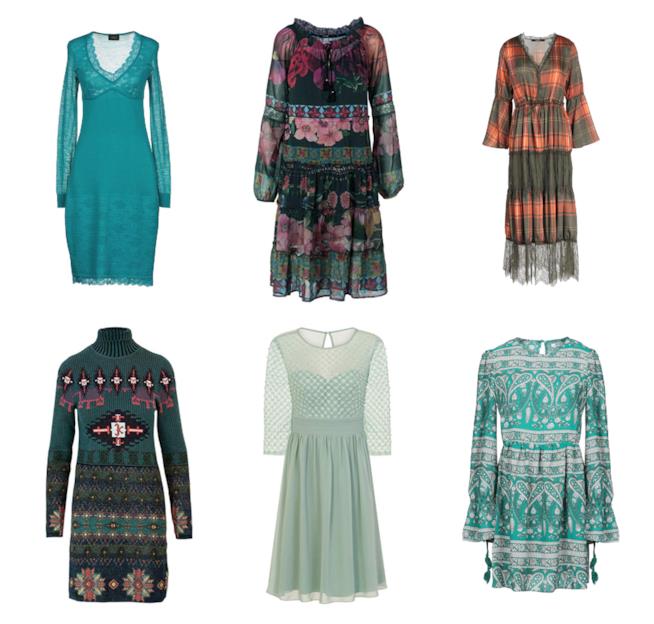 Vestiti lunghi e corti verde di tendenza per l'autunno 2018 Verde, il colore di moda per gli abiti A/I 2018-19