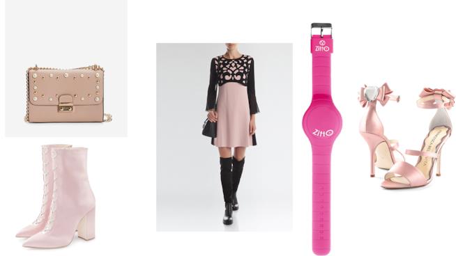 Una selezione di accessori in rosa Il rosa è il nuovo nero