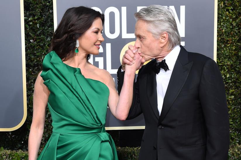 Catherine Zeta Jones e Michael Douglas sono in vacanza in Italia Catherine Zeta Jones e Michael Douglas