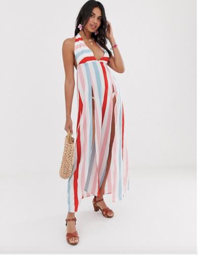 Maxi dress a righe