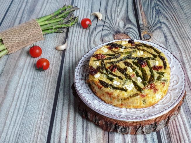Torta di riso Sformato con asparagi