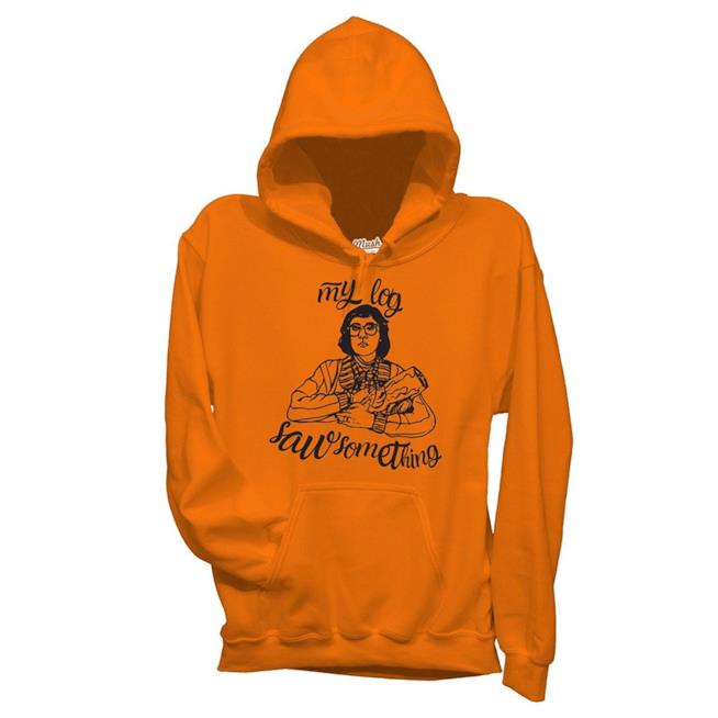 Felpa della Signora Ceppo di Twin Peaks Felpa con cappuccio arancione Twin Peaks Signora Ceppo