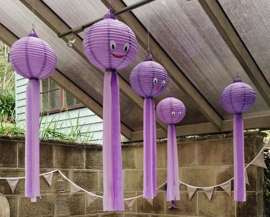 Lanterne a forma di polipo Lanterne da giardino dalla forma di simpatici polipi
