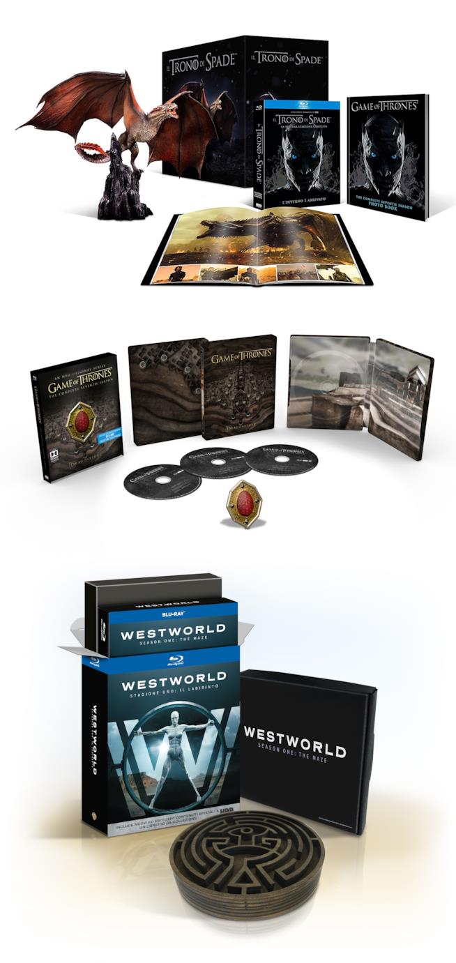 Trono di Spade e Westworld cofanetti speciali cofanetti speciali de il trono di spade e Westworld