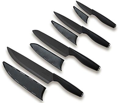 Set Coltelli in Ceramica Nera ad Alta Densità