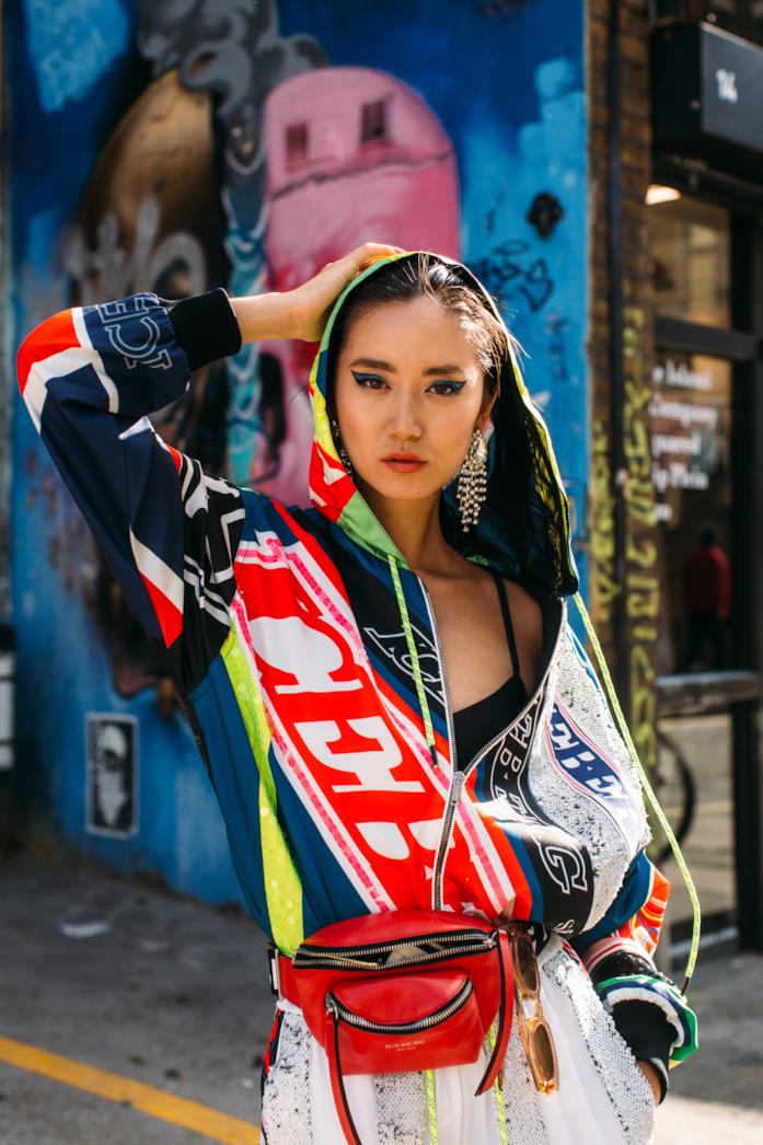 Marsupio Outfit composto da marsupio dallo Street Style di Londra 2019