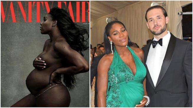 Serena Williams posa nuda con il pancione per Vanity Fair Gli scatti senza veli di Serena Williams