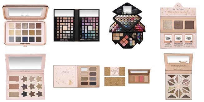 Palette natalizie di cosmetici di Sephora Trousse di trucchi di Sephora per Natale