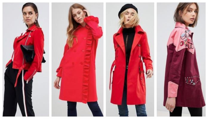 Cappotti, trench e giacche rosse di tendenza per l'autunno inverno 2018-19 Capospalla rosso di moda autunno inverno 2018-19