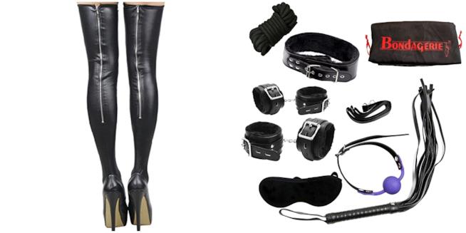 Sadomaso: abbigliamento da dominatrice e giochi a tema Costume e kit per sessioni sadomaso