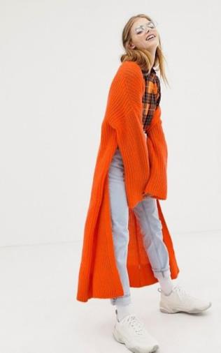 Cardigan extra lungo