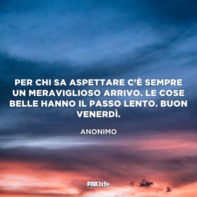 Frase sul'attesa Cielo al tramonto