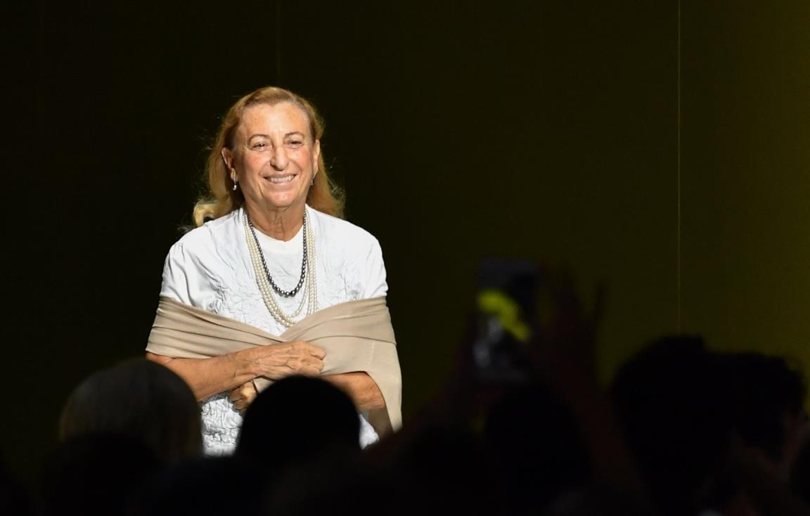 Miuccia Prada in primo piano