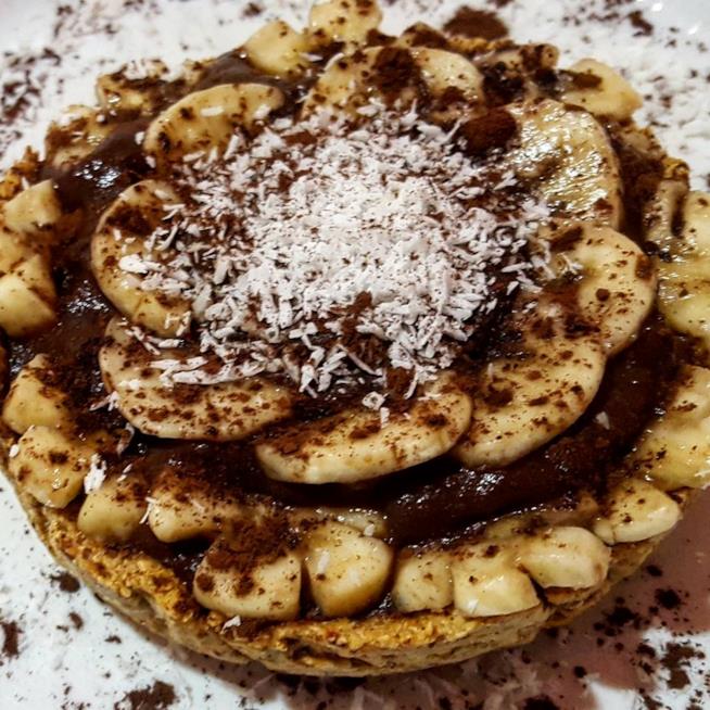 Crostatina con banane Dolcetto con crema e banane