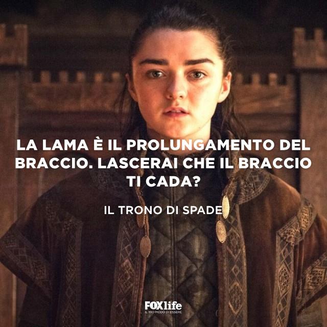 Citazione sulla spada Primo piano Arya