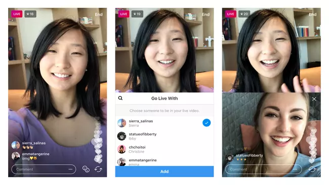 Instagram: in fase di test i video live con gli amici Instagram video live condivisi