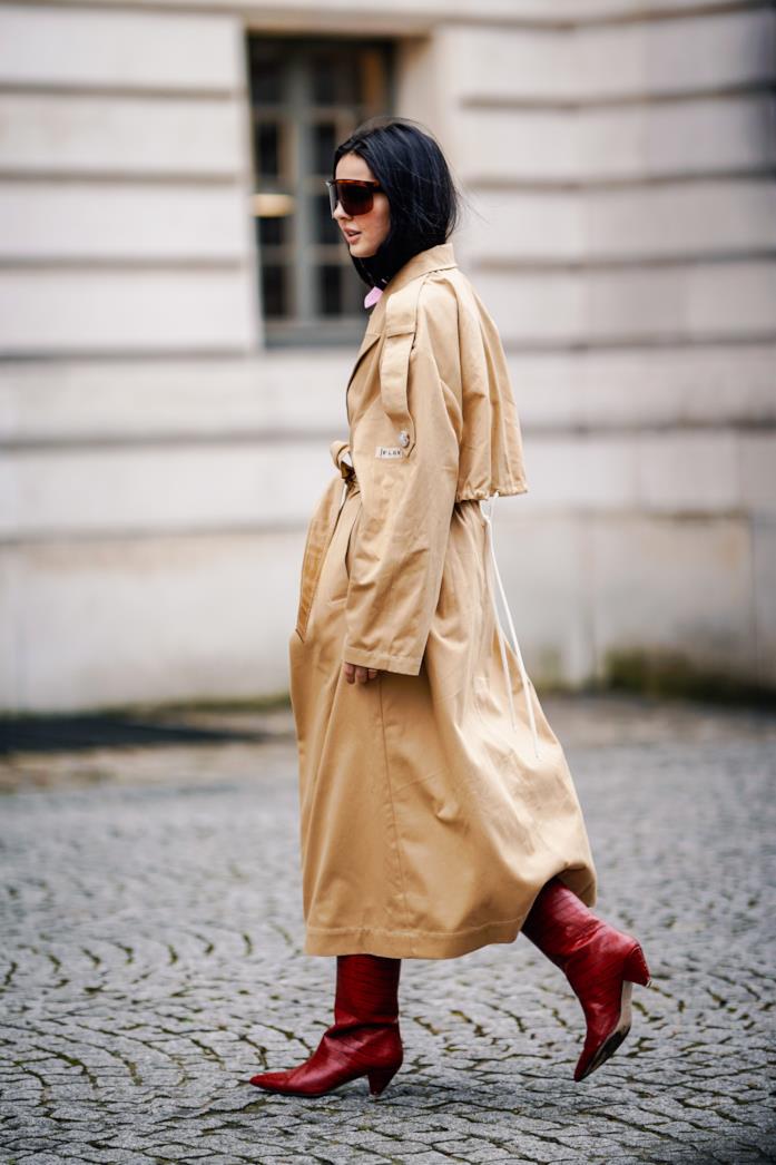 Stivali rossi Parigi Fashion Week 2019 Stivali rossi Parigi Fashion Week 2019