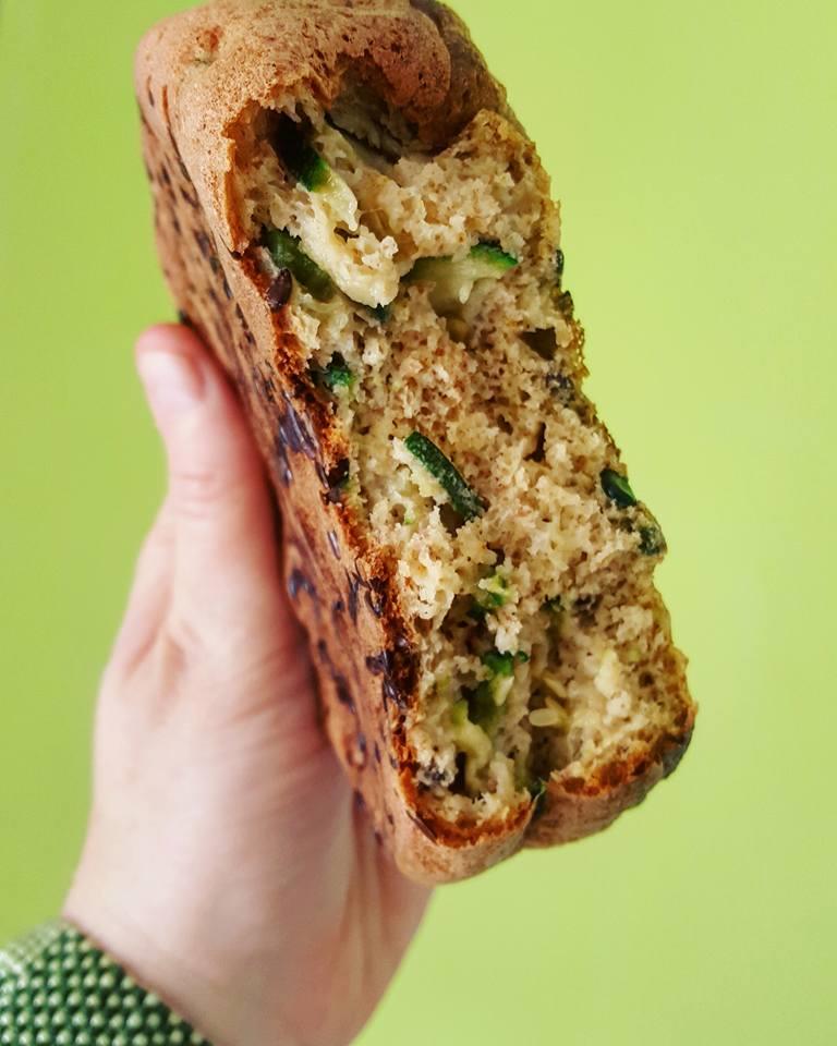 Pancake salato con zucchine e semi Tortino con verdure