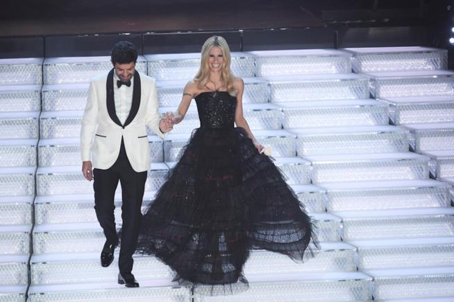Trend fashion ultime due serate Sanremo Michelle Hunziker nell'ultima serata di Sanremo