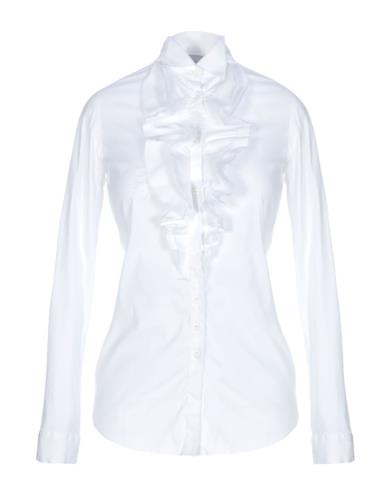 Camicia bianca con le rouches