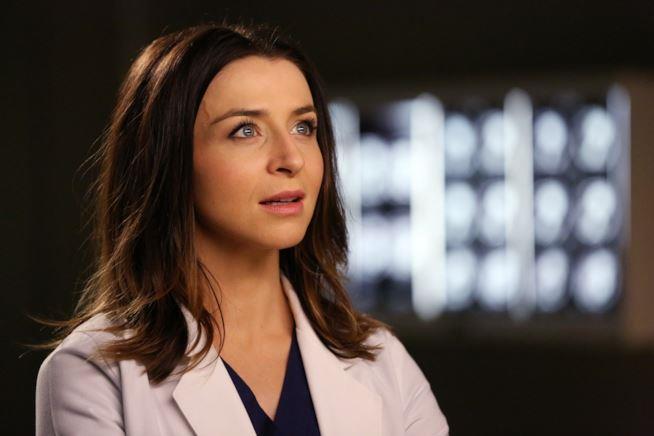 Amelia Shepherd in una scena di Grey's Anatomy Un primo piano di Amelia Shepherd