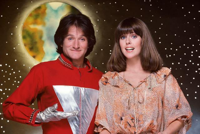 Robin Williams e Pam Dawber in Mork & Mindy Le star della serie TV Mork & Mindy, Robin WIlliams e Pam dawber