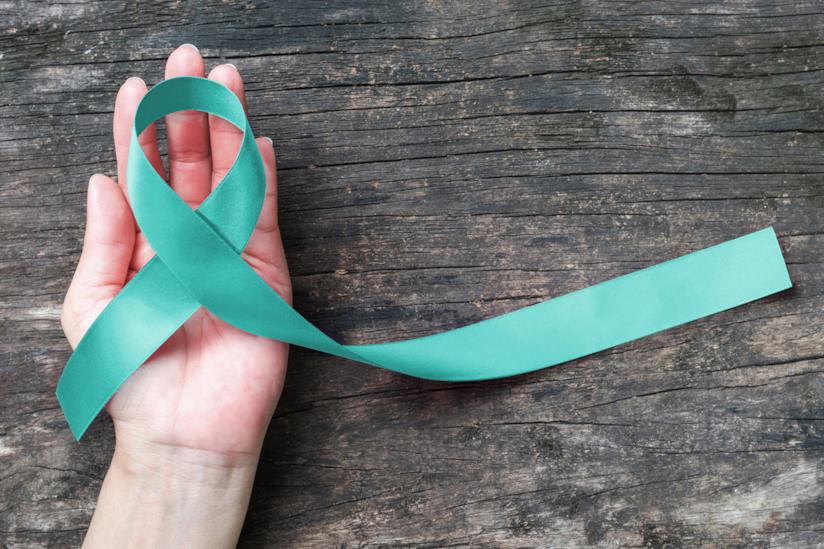 Cancro alle ovaie Fiocco per il Cancro alle ovaie