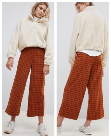 Cropped pants ruggine