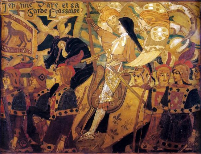 Giovanna d'Arco nel dipinto di John Duncan (1896) Jeanne d’Arc’s Scots Guard di John Duncan (1896)