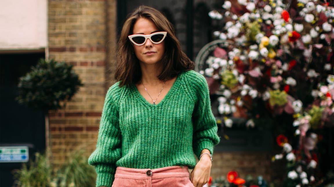 Chiara Biasi in abito verde