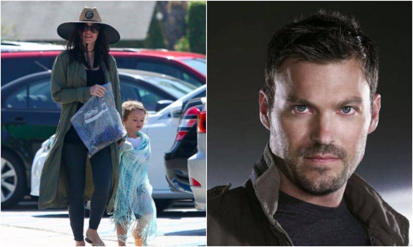 Brian Austin Green e le critiche al figlio Un collage tra Brian Austin Green, Megan Fox e il figlio