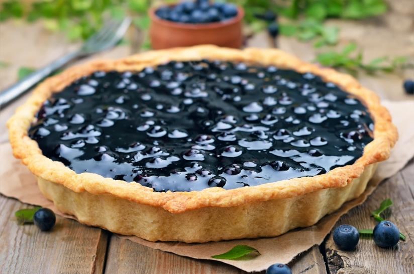 Crostata Torta con marmellata di mirtilli