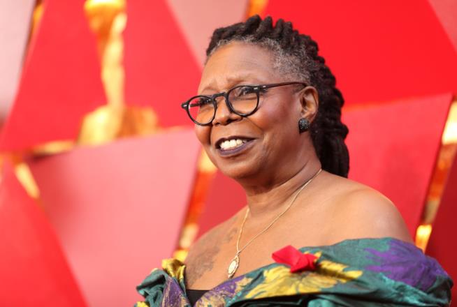 L'attrice Whoopi Goldberg ai 90mi Oscar Whoopi Goldberg