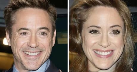 Robert Downey Jr in versione femminile Robert Downey Jr immaginato come donna