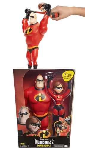 Jakks Pacific-74878 Power Couple-Elastigirl&Mr.Incredibile, 30,5 (12"), 74878
