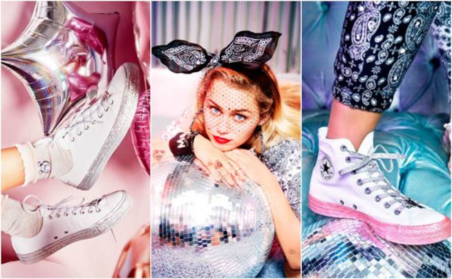 Le Converse in limited edition di Miley Cyrus Miley Cyrus firma le nuove Converse