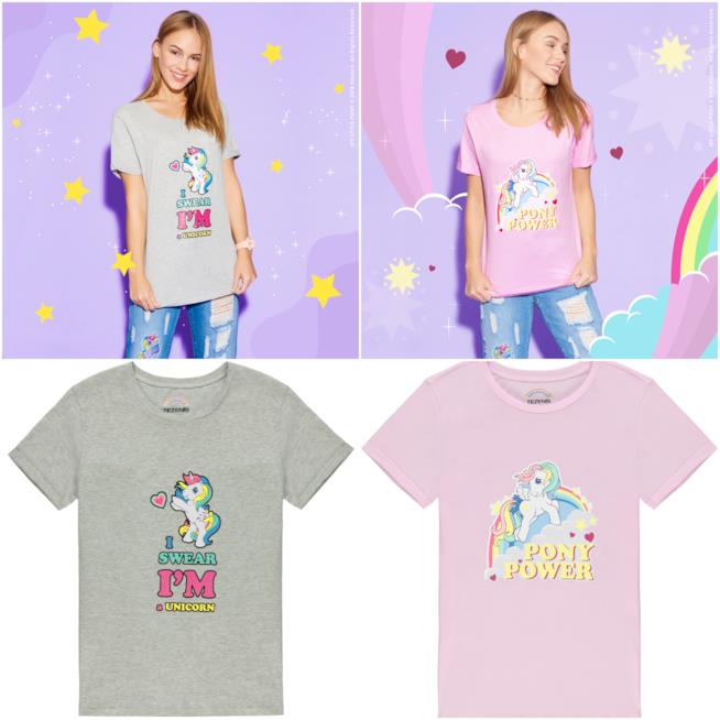 Le t-shirt della linea My Little Pony For Tezenis T-shirt grigia e rosa My Little Pony di Tezenis