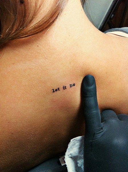 let it be schiena let it be tattoo