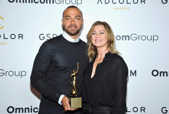 Ellen Pompeo supporta l'amico e collega Jesse Williams dopo il divorzio Ellen Pompeo e Jesse Williams insieme a un evento