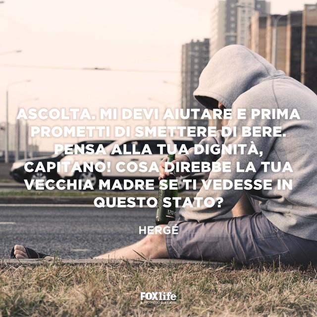 Frase bere Uomo sul ciglio di una strada