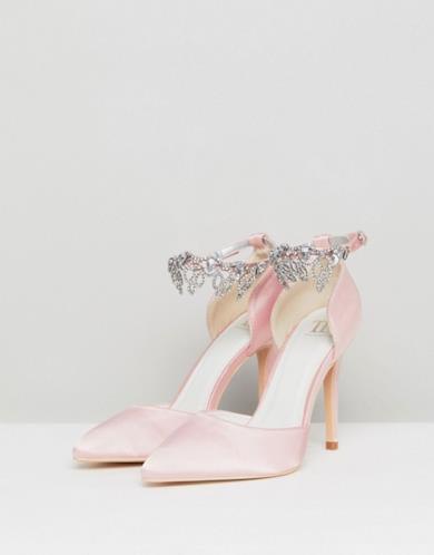 Décolleté rosa chiaro con decorazioni