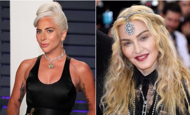 La pace tra Lady Gaga e Madonna Collage tra Lady Gaga e Madonna