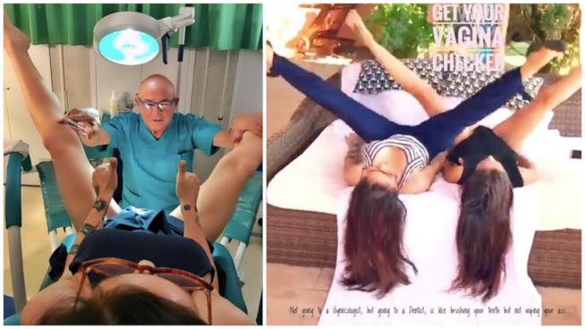 Naike Rivelli e la foto dal ginecologo condivisa sui social per una buona causa Lo scatto di Naike Rivelli dal ginecologo